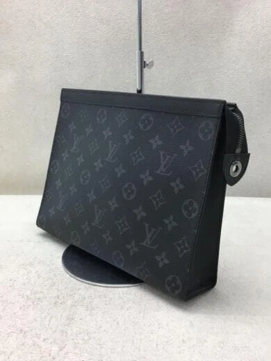 Louis Vuitton Pochette Voyage mm Grey Monogram Eclipse