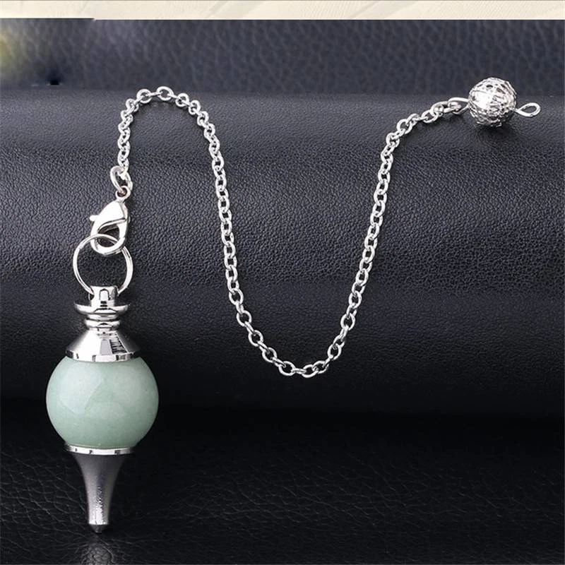 Quartz Pendant Divination Radiesthesia Gem Stone Dowsing Pendule Crystal Natural - Image 3 of 4