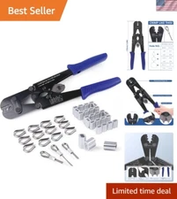 Versatile 1/8" Wire Rope Crimping Kit - Ideal for Fencing, Fishing, and Rigging