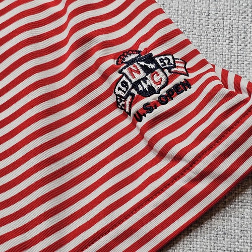 Polo Ralph Lauren RLX homme grand rouge blanc rayé US Open golf performance - Photo 5/12