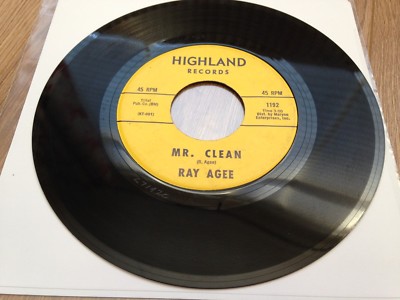 Ray Agee Mr Clean Keep Smiling 7'' NORTHERN SOUL FUNK R&B BLUES Highland 1192