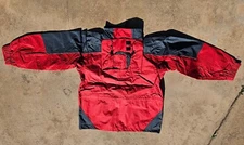 Marlboro Mens Winter Coat Jacket M Red Hooded Weatherproof Lined Ski