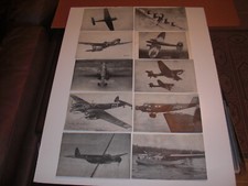 LOT 10 Vintage Photo Prints WWII World War II German Fighter War Planes 8 x 5
