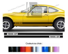 2 X STREIFEN RACING DEKO MODE FÜR OPEL GT 1900 AUFKLEBER STICKER BD591-13