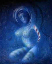 Surrealismus Ölgemälde ca. 81 x 66 cm Unikat "Traumvision III" Andrey Shcheglov