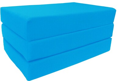 Full Trifold Foam Beds, Foldable Mats, Cushions, Seats 6x54x75 Turquoise