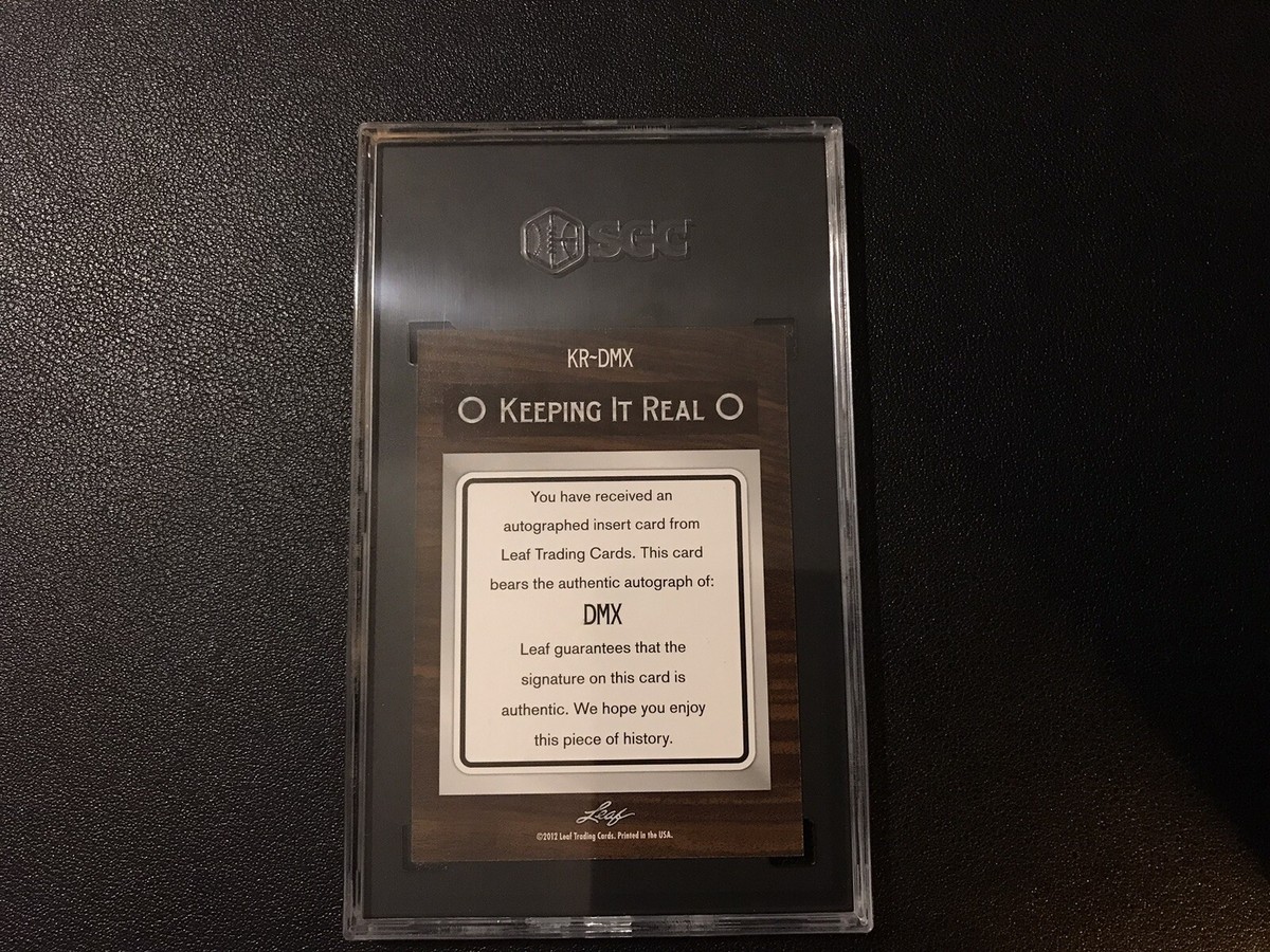 2012 DMX Leaf Keeping It Real Autograph KR-DMX 07/10 Rare