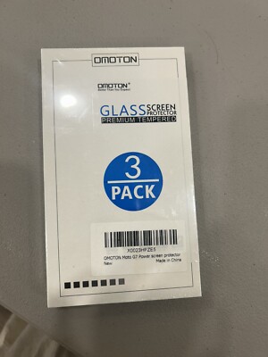 Omoton Tempered Glass Screen Protector 3 Pack For Moto G7/G7 Plus