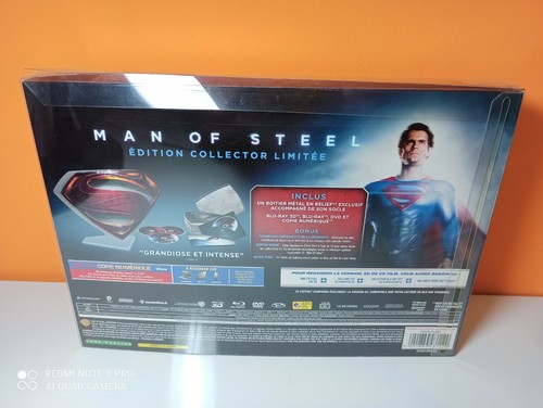 MAN OF STEEL COLLECTOR BLU-RAY 3D - PERFECTO ESTADO - PAL FRANCIA - Imagen 2 de 3