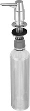 Pump Action Soap Dispenser Polished Chrome Worktop Sink or Washbasin Mounted