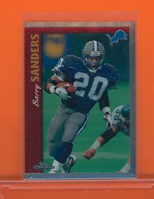   1997 Topps Chrome Barry Sanders #110 Detroit Lions FREE SHIP   LION KING