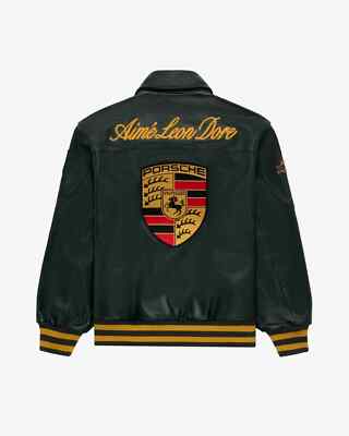 Aime Leon Dore x Porsche Leather Jacket Size S and M | eBay UK