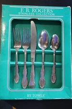 F.B. Rogers by Towle Stainless Collection Silverware 45 Piece Service