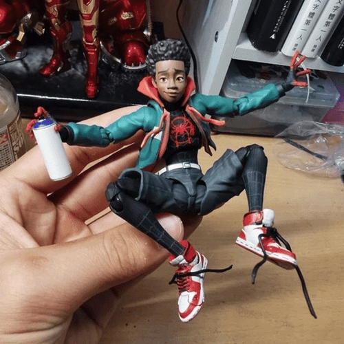 Spider-Man (Miles Morales) Painted Action Figure - DIY Styling - Picture 5 of 7