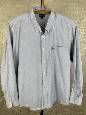 CRICKET & CO Herren Gr. XL 43-44 Hemd 100% Baumwolle langarm blau Shirt 7F5