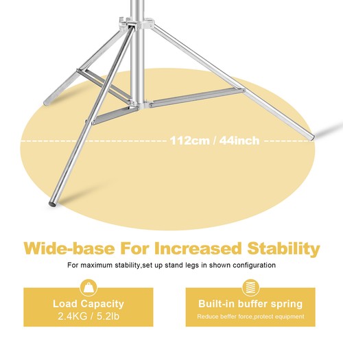 Selens Light Stand Heavy Duty Adjustable Tripod Stainless Steel Studio Photo - Picture 5 of 12