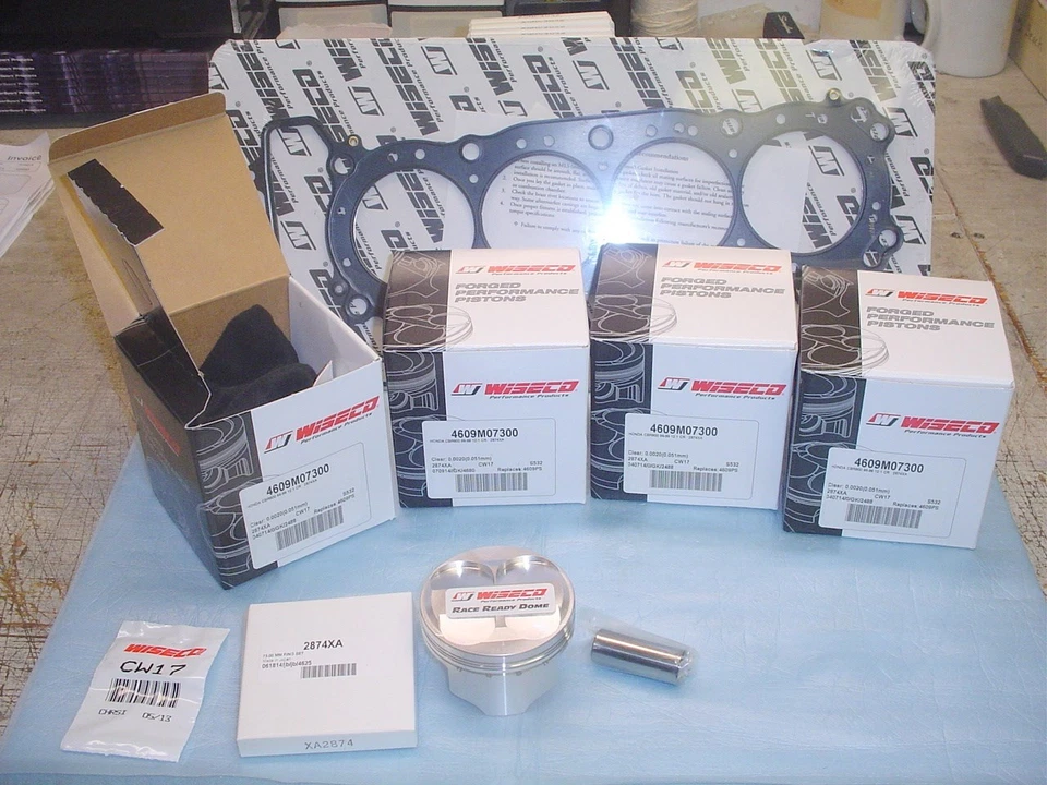 KIT ANILLOS PISTÓN GRAN DIÁMETRO FORJADO WISECO R970 970cc honda cbr900rr dragbike Foto 2 de 2