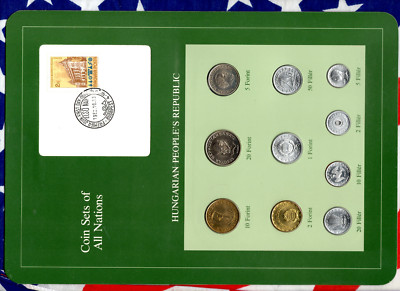 Coin Sets of All Nations Hungary 1983-1984 UNC 2,20 Filler 1,5,10,20 Forint 1983