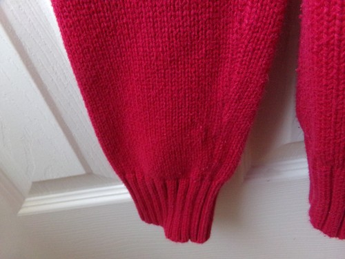 FLAWS Boys Large L RALPH LAUREN 1/4 Zip RED Sweater Cotton 14-16 SNUG $85 POLO - Picture 12 of 21