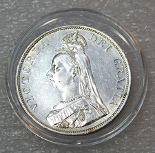1887 Great Britain .925 Silver Double Florin Proof-like in Airtight Cap #Y418