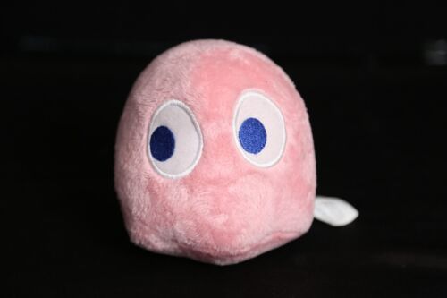 Poupée jouet peluche rose Ms. Pacman Pink Ghost 5 pouces - Photo 1/2