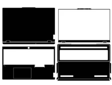 Sticker Skin Cover for Lenovo Legion Pro 5 16IRX9 Laptop Carbon Vinyl Decals