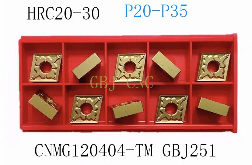 GBJ-CNC CNMG120404-TM GBJ251 CNMG431-TM Carbide Inserts For steel