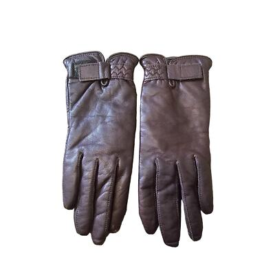 Wilson Leather Thinsulate Thermal Insulation Brown Adjustable Gloves Women  L