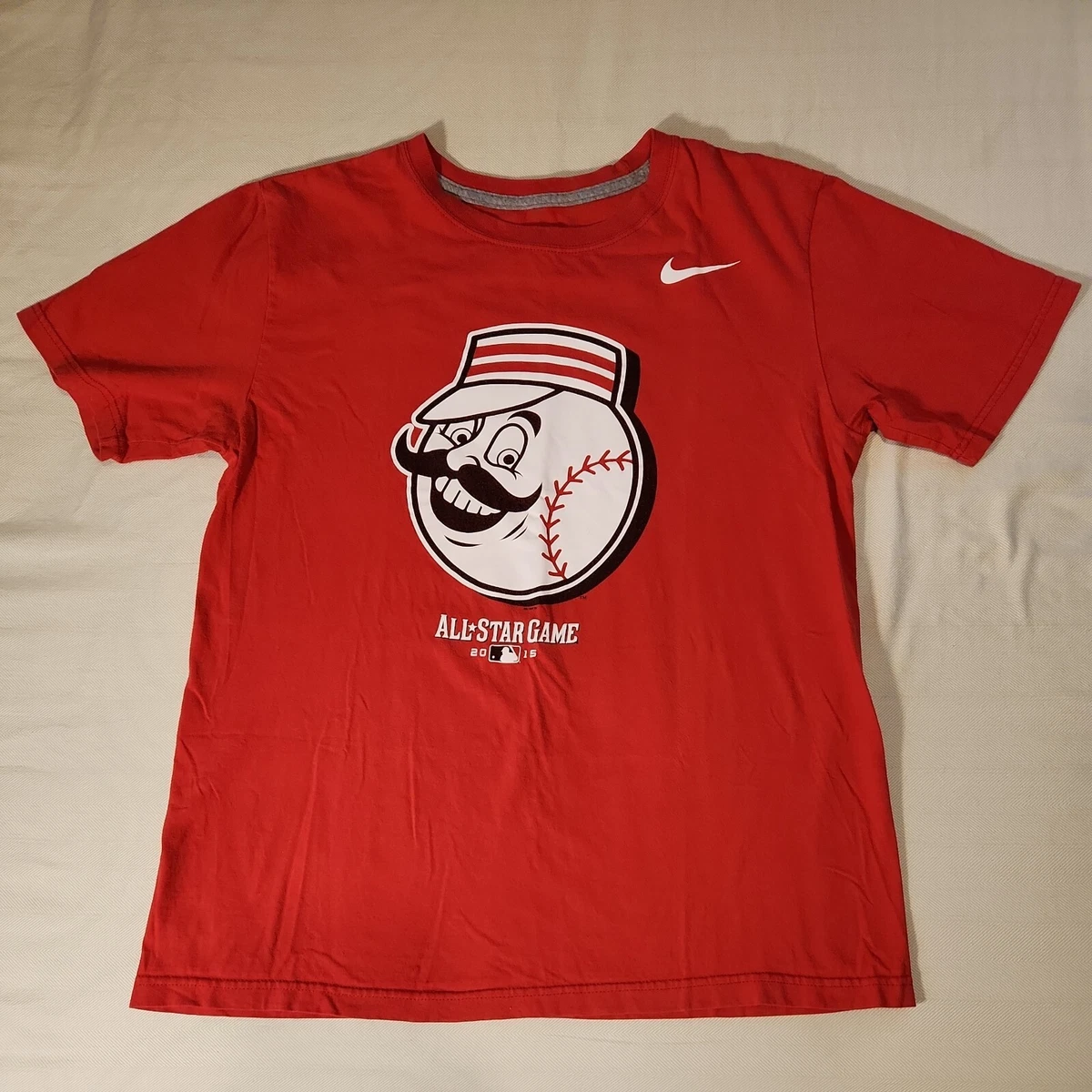 Nike Cincinnati Reds ALL STAR GAME Baseball Tee T Shirt Mens M Red