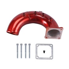 3 Air Intake Elbow Tube For 98.5-02 Dodge Ram 2500 3500 Cummins Diesel 5.9l Red