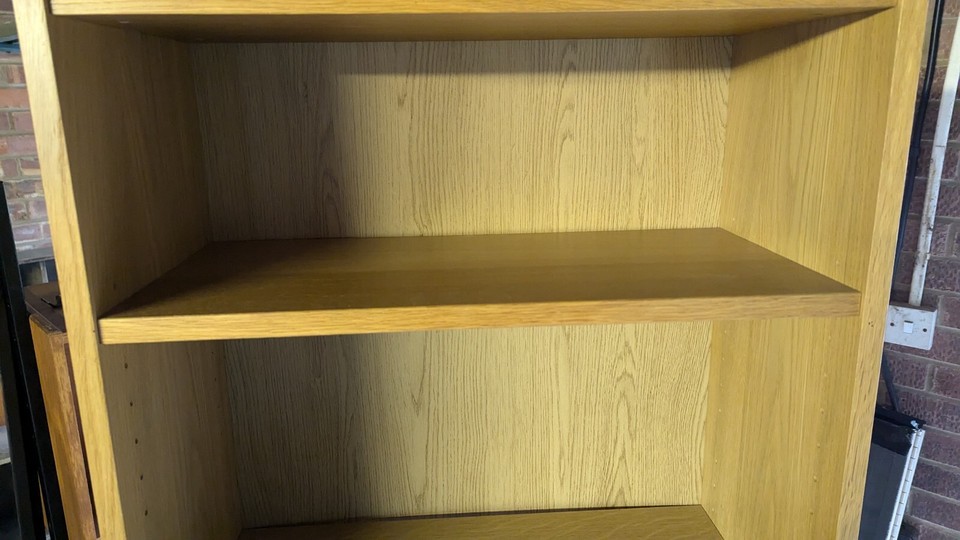 Bookcase shelving units Ikea BILLY Oak Veneer , adjustable shelves