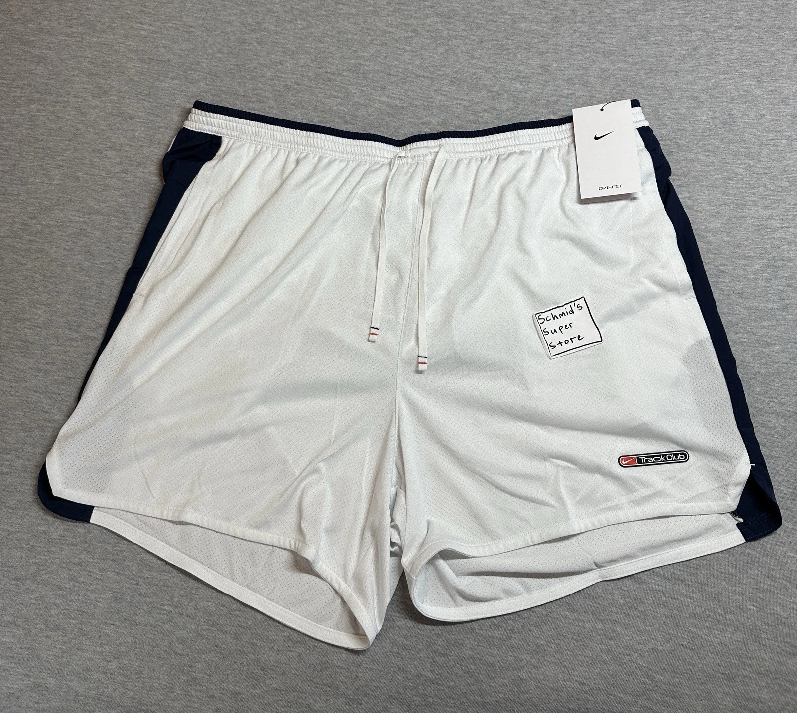 Nike Track Club Dri-FIT Brief Lined 5” Running Shorts White Men’s XL FZ7397-121