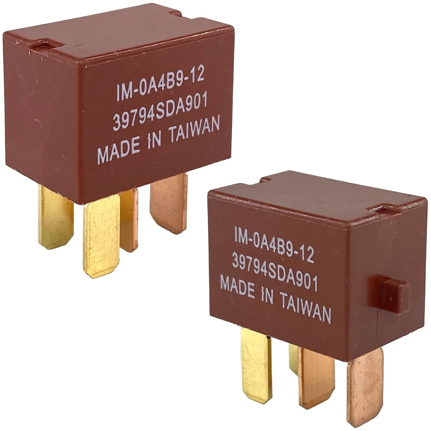 39794-SDA-901 ECM Power Relay (2-Pack), 12V 4-Pin SPST Automotive Relay Compatib