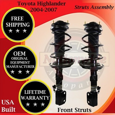 Monroe OEM Front Struts For 2004-2007 Toyota Highlander 2WD Lifetime Warranty