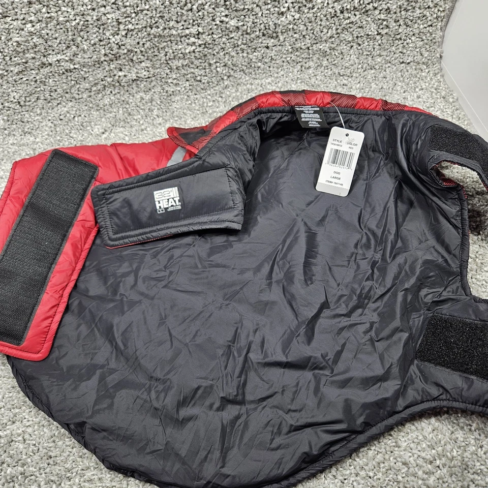 32 Degrees Dog Jacket  Size L  Red   Water Resistant Reflective  26-33" Chest - Image 3 of 4