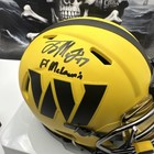 TERRY McLAURIN  Custom SIGNED WASHINGTON COMMANDERS RAVE SPEED MINI HELMET F1 — photo 9