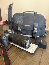Canon EOS R DS126721 Digital Camera with 100 - 400mm Lens Battery Charger Bag