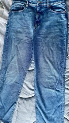 Women's Loft Blue Denim Cotton Jeans Straight Leg