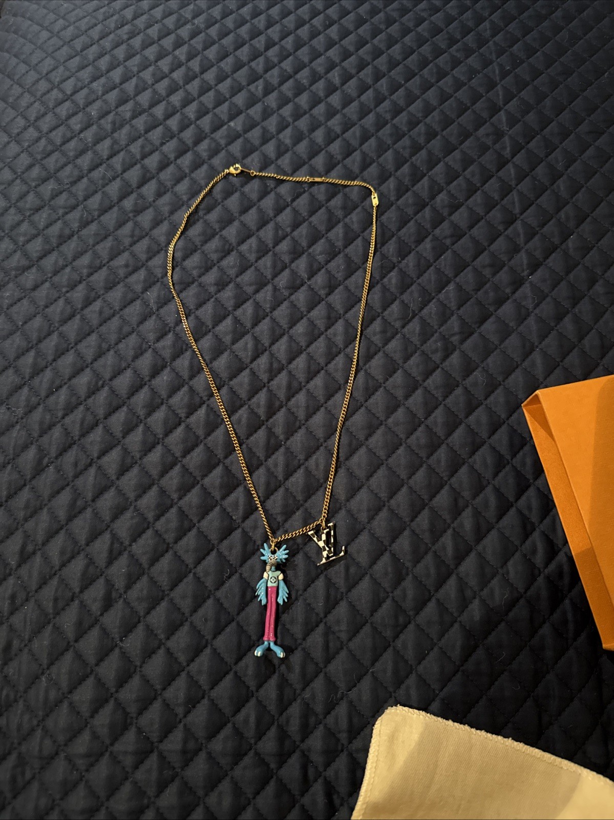 Louis Vuitton MP2928 Pendant LV Animals Metal Necklace LV Chain Checkered