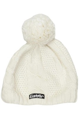 Eisbär Hut/Mütze Damen Kopfbedeckung Mütze Gr. 46 Merino Cremeweiß #efetxft