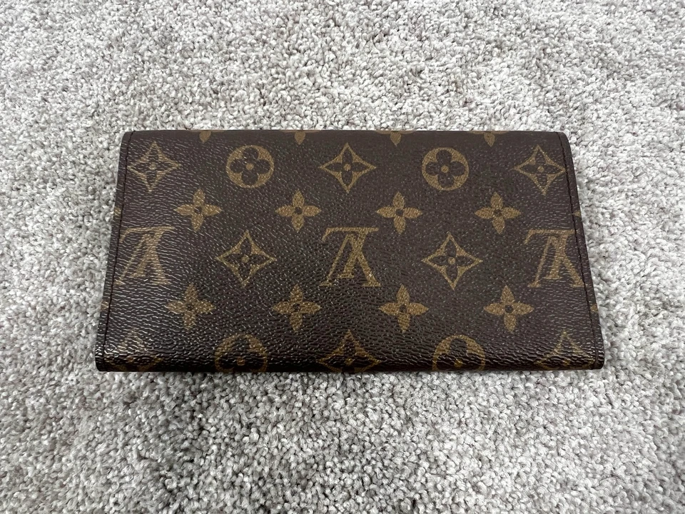 Louis Vuitton Monogram Canvas Long Wallet Brown Zip Clutch Card Holder - Image 3 of 4