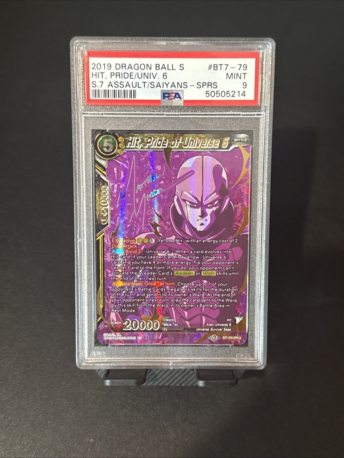 “Hit, Pride Of Universe 6” SPR-S  (#BT7-79) Dragon Ball Super (2019) PSA MINT 9 view 2