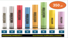 kit 350 rotolini blister tubi in di carta per centesimi monete da 2 euro italia