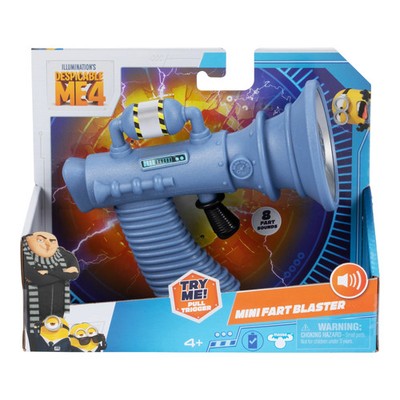 New, Despicable Me 4 SFX Mini Fart Blaster,8 Different Silly Fart Noises