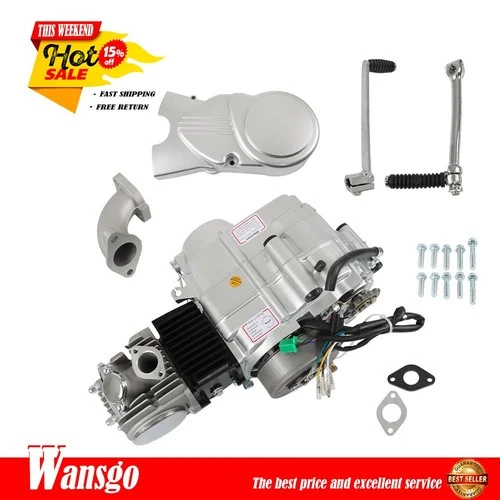 125cc 4-stroke Motorcycle Manual Clutch 4UP Engine Motor Dirt Pit Bike NEW
