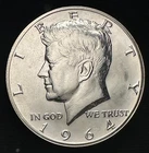 1964 Kennedy Half Dollar GEM PROOF 90% Silver - Staining on Obv/Rev
