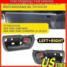 For Toyota Camry 2002-06 Interior Inside Inner Door Handle Set Frontrear Gray For Toyota Camry 2002-06 Interior Inside Inner Door Handle Set Frontrear Gray