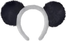 Panda Furry Ears Headband Bear Animal Fancy Dress Up Halloween Costume Accessory