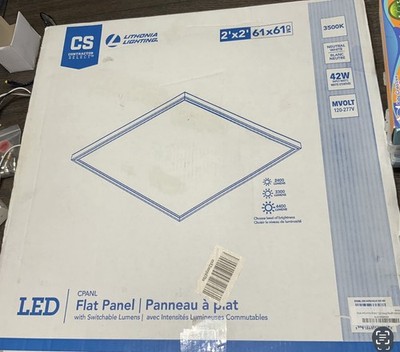 Lithonia Lighting LED Flat Panel 2 x2  4400 Max Lumen Satin White 42 Watt New