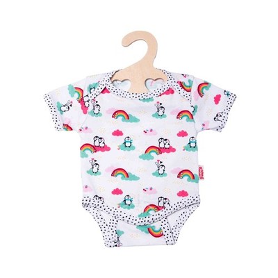 Heless 1121 1121 Bodysuit for Dolls in Penguin Dots Design Size 28-35 cm Multi-C